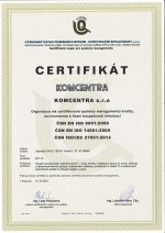 Zlatý certifikát za získání ucelené řady certifikovaných systémů