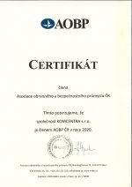 Certifikát AOBP CZ